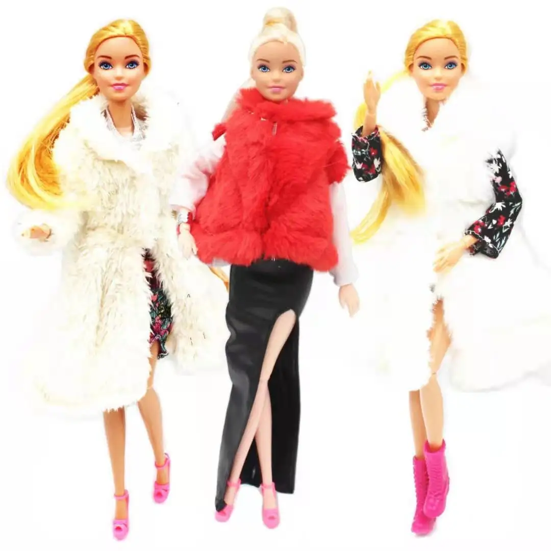 11.5" Doll Clothes for Barbie Dress Winter Fur Coat Jacket Parka Fashion Outfits Set 1/6 BJD Dolls Accessories Kid Playhouse Toy
11.5" Doll Clothes for Barbie Dress Winter Fur Coat Jacket Parka Fashion Outfits Set 1/6 BJD Dolls Accessories Kid Playhouse Toy