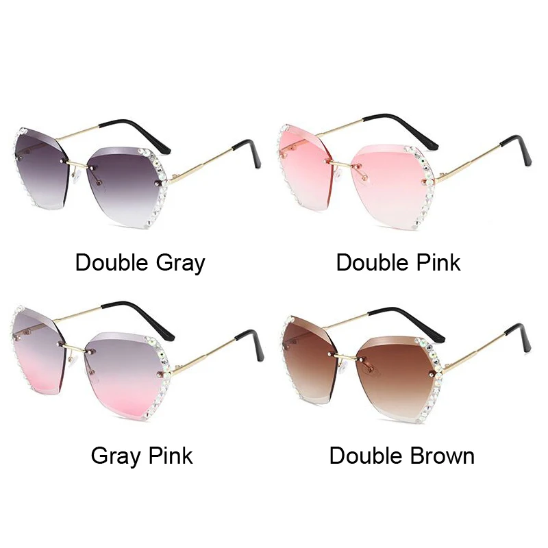Vintage Luxury Polygon Sunglasses Women Brand Designer Rimless Sun Glasses Female Diamond Cutting Lens Gradient Oculos De Sol
Vintage Luxury Polygon Sunglasses Women Brand Designer Rimless Sun Glasses Female Diamond Cutting Lens Gradient Oculos De Sol