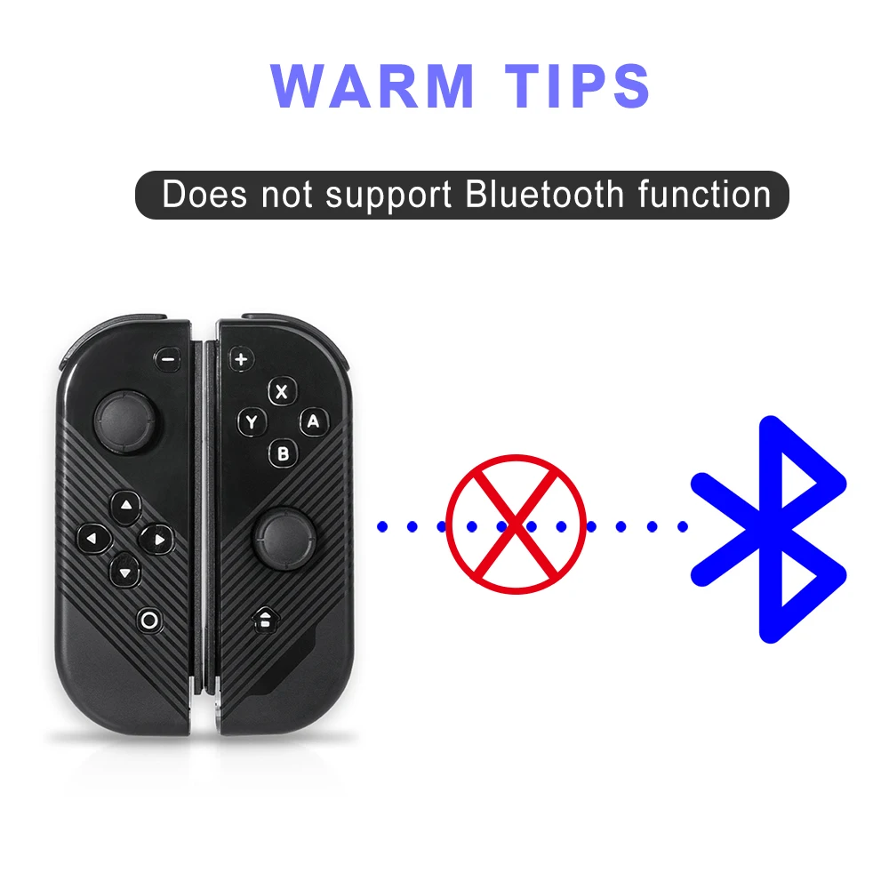 1 Pair Left & Right Bluetooth Wireless Joysticks Game Controller Gamepad Support Vibration For Nintend Switch NS Replacement
