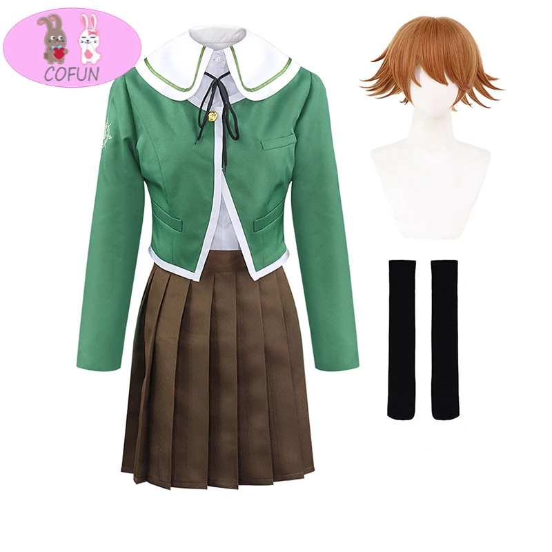 Danganronpa V3 Cosplay Costumes Chihiro Fujisaki Uniform School Suit Coat +Shirt +Skirt Costumes for Women Girls
Danganronpa V3 Cosplay Costumes Chihiro Fujisaki Uniform School Suit Coat +Shirt +Skirt Costumes for Women Girls