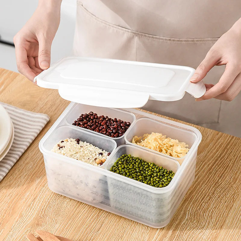 Hot Sale Food Compartments Fresh-Keeping Box Kitchen Refrigerator Whole Grains Transparent Plastic Sealed Buckle Square Storage
Hot Sale Food Compartments Fresh-Keeping Box Kitchen Refrigerator Whole Grains Transparent Plastic Sealed Buckle Square Storage