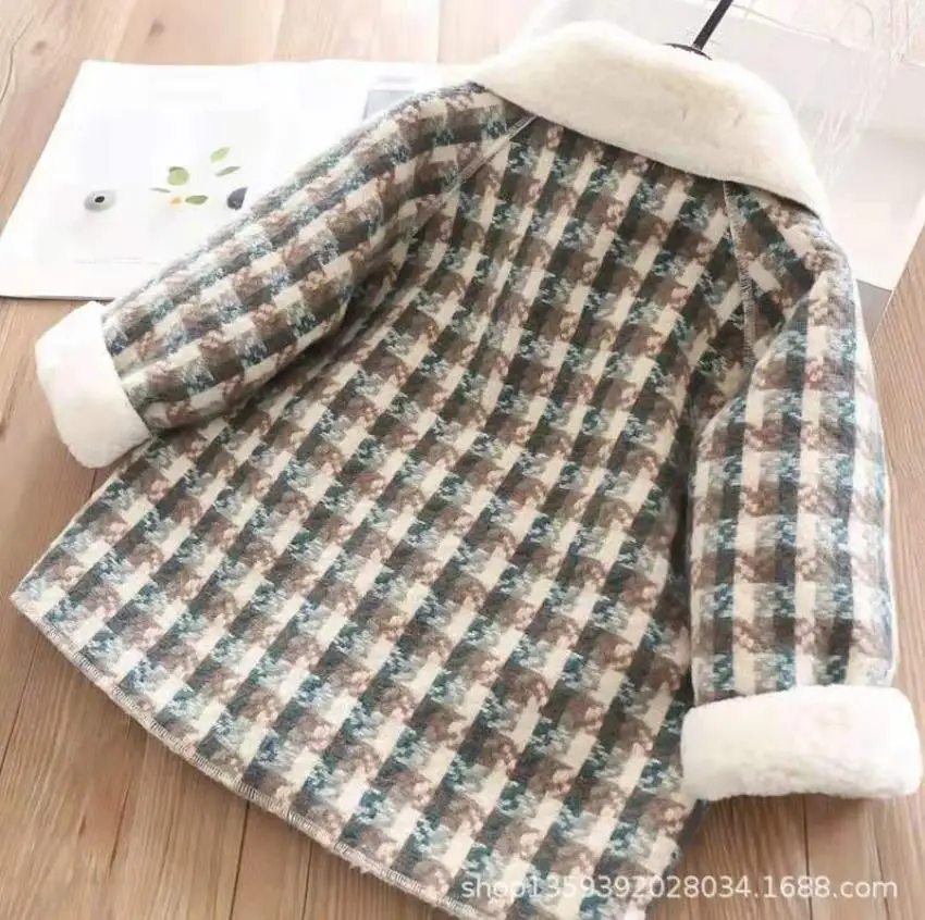 boys Girls autumn Winter New Thick Plaid Woolen Children's Coat kids Wool Jacket
boys Girls autumn Winter New Thick Plaid Woolen Children's Coat kids Wool Jacket