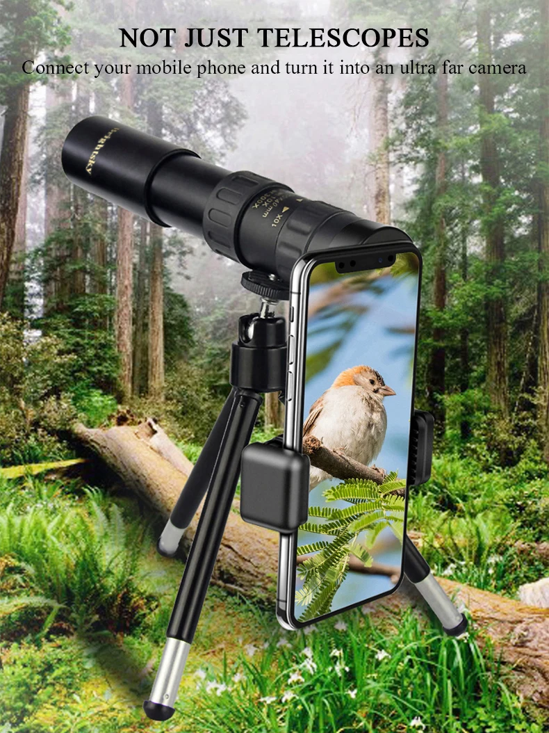 Монокулярный телескоп TOLON 10-300X40, HD, со стеклом bak-4, портативный, для кемпинга
Монокулярный телескоп TOLON 10-300X40, HD, со стеклом bak-4, портативный, для кемпинга