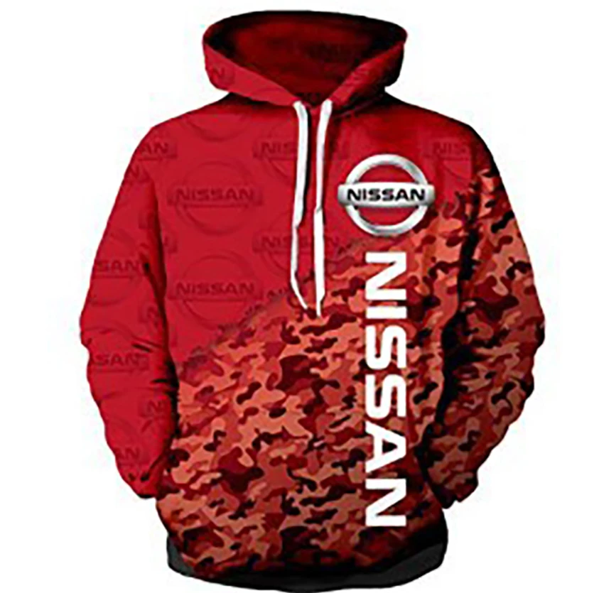 Men's Fashion Nissan Motor Logo Hoodie Casual 3D Personality Three-dimensional Digital Printing Harajuku Pullover Sweatshirt
Men's Fashion Nissan Motor Logo Hoodie Casual 3D Personality Three-dimensional Digital Printing Harajuku Pullover Sweatshirt