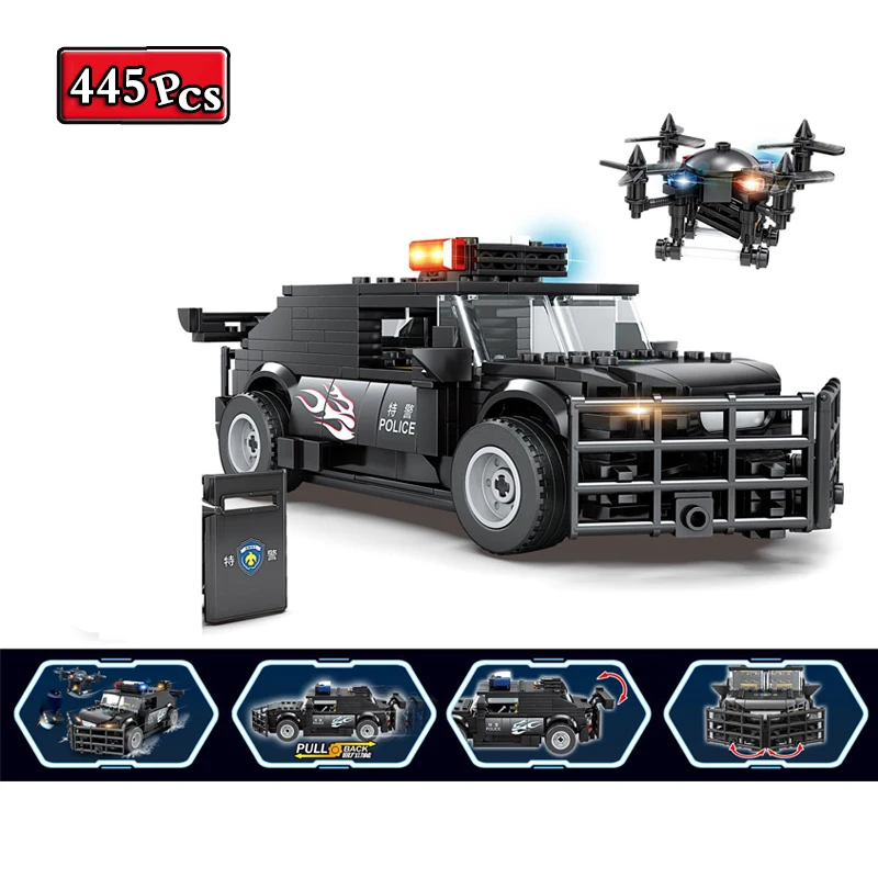 Military Series City Police SWAT Explosion-proof Debarrier Vehicle MOC Model Building Blocks Bricks Toys Christmas Gifts
Military Series City Police SWAT Explosion-proof Debarrier Vehicle MOC Model Building Blocks Bricks Toys Christmas Gifts