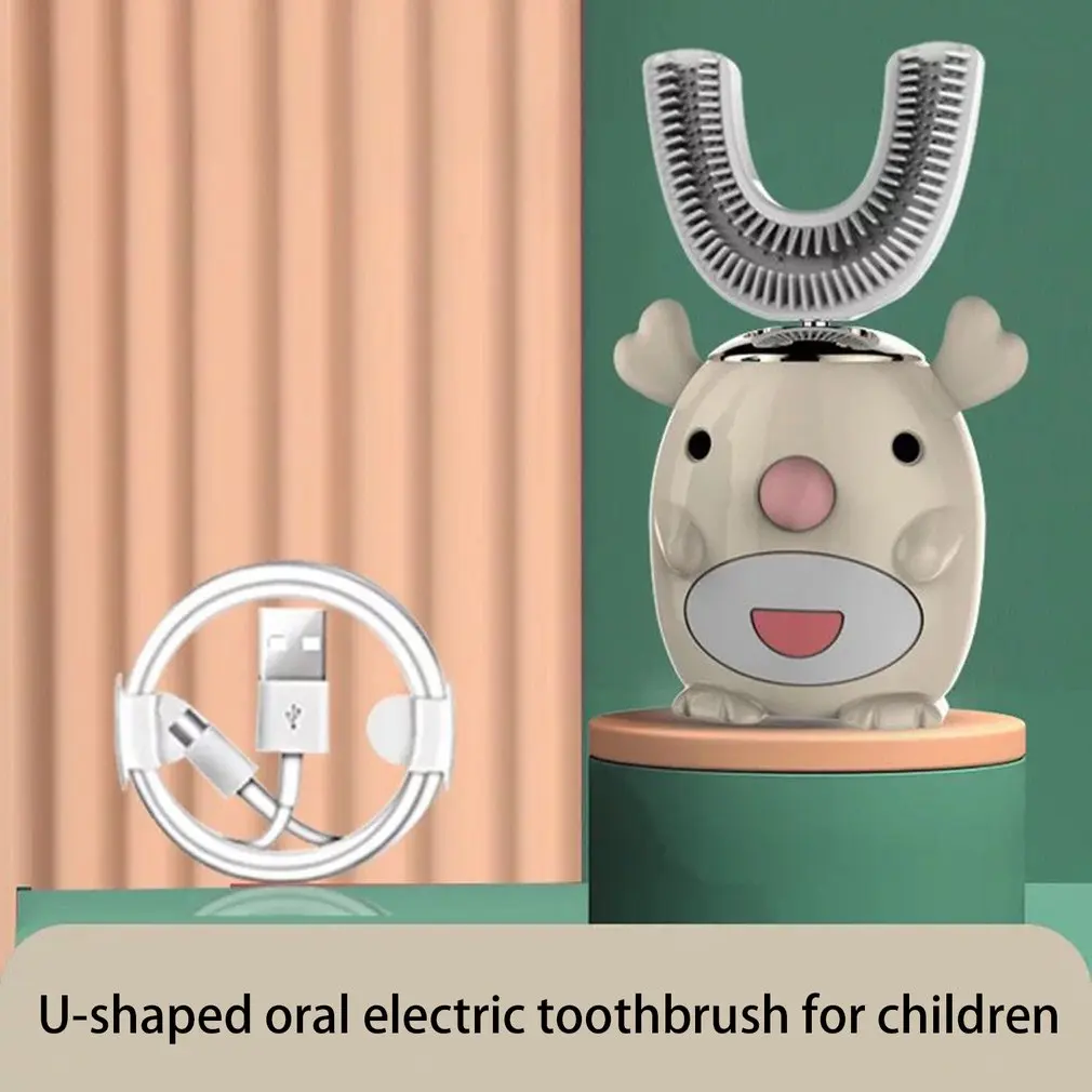 Smart 360 Degrees U Shaped Electric Toothbrush Kids Silicon Automatic Ultrasonic Teeth Tooth Brush Cartoon Pattern
Smart 360 Degrees U Shaped Electric Toothbrush Kids Silicon Automatic Ultrasonic Teeth Tooth Brush Cartoon Pattern