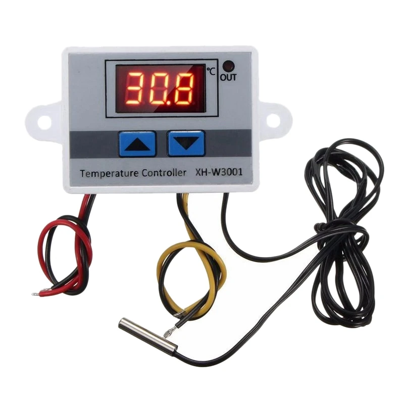 220V Digital LED Temperature Controller 10A Thermostat Control with Switch Digital Display Incubation Controller
220V Digital LED Temperature Controller 10A Thermostat Control with Switch Digital Display Incubation Controller