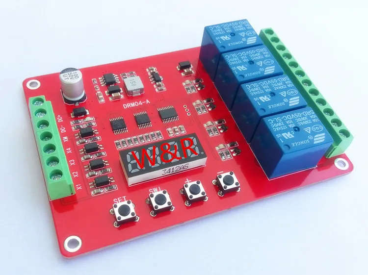 DRM04/четырехсторонний Многофункциональный релейный модуль/Задержка/самоблокировка/цикл/время/Связь/модуль управления
DRM04/четырехсторонний Многофункциональный релейный модуль/Задержка/самоблокировка/цикл/время/Связь/модуль управления