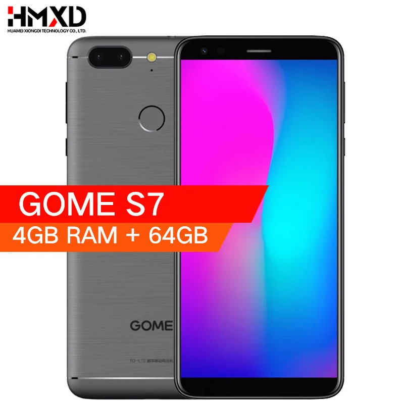 GOME S7 4 ГБ 64 5 7 дюйма мобильный телефон MT6750T четыре ядра Android две sim-карты 4000 мАч