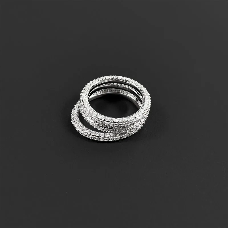 S925 Sterling Silver Inlaid Zircon Three Circle Ring Female Ins Style Trend Simple Fashion New Luxury Brand Monaco Jewelry
S925 Sterling Silver Inlaid Zircon Three Circle Ring Female Ins Style Trend Simple Fashion New Luxury Brand Monaco Jewelry