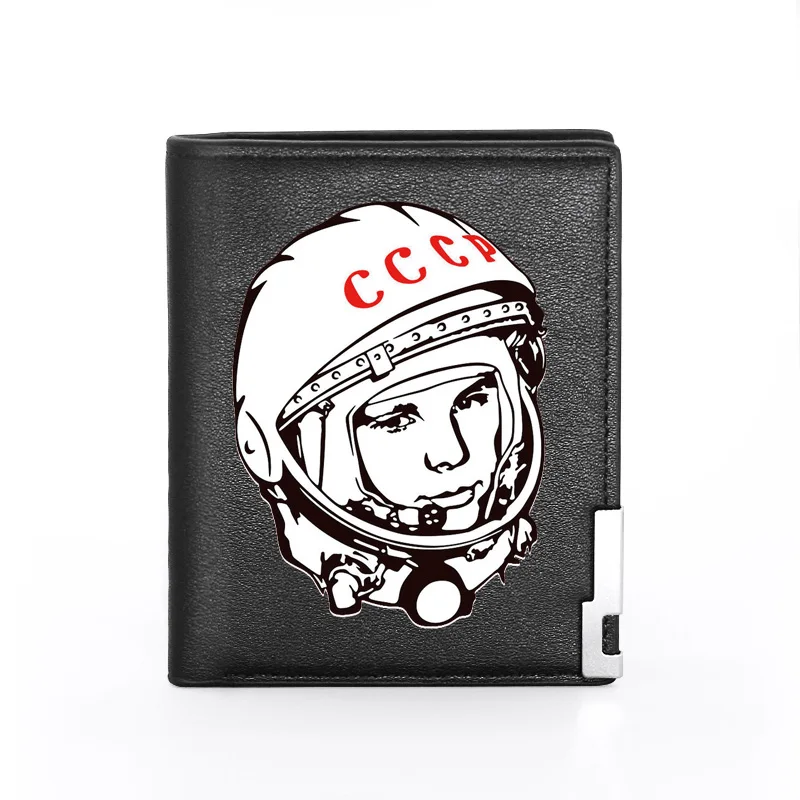 Мужской кошелек с рисунком классический СССР Gagarin, кожаный кошелек для мужчин, держатель для кредитных карт, короткие тонкие сумки для денег
Мужской кошелек с рисунком классический СССР Gagarin, кожаный кошелек для мужчин, держатель для кредитных карт, короткие тонкие сумки для денег