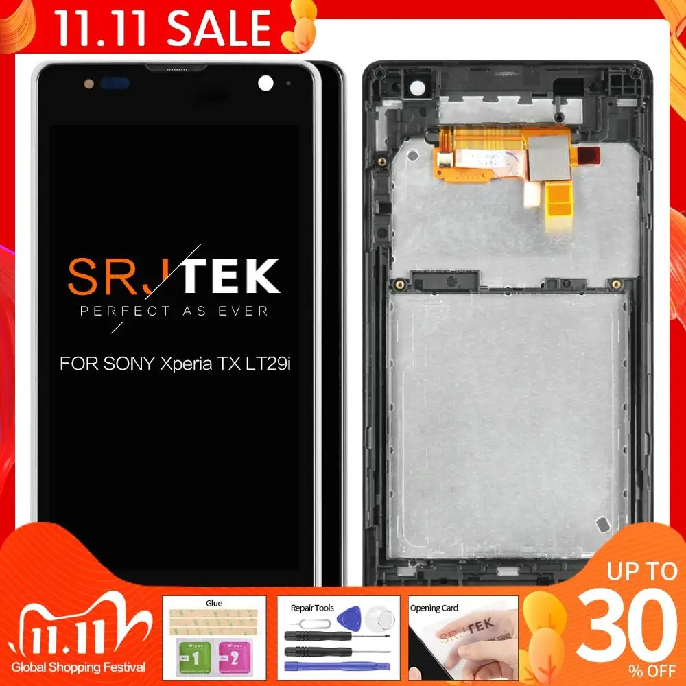 Original Display For SONY Xperia TX LT29i LCD Display Touch Screen Digitizer Assembly Screen Replacement Parts LT29a LT29
Original Display For SONY Xperia TX LT29i LCD Display Touch Screen Digitizer Assembly Screen Replacement Parts LT29a LT29
