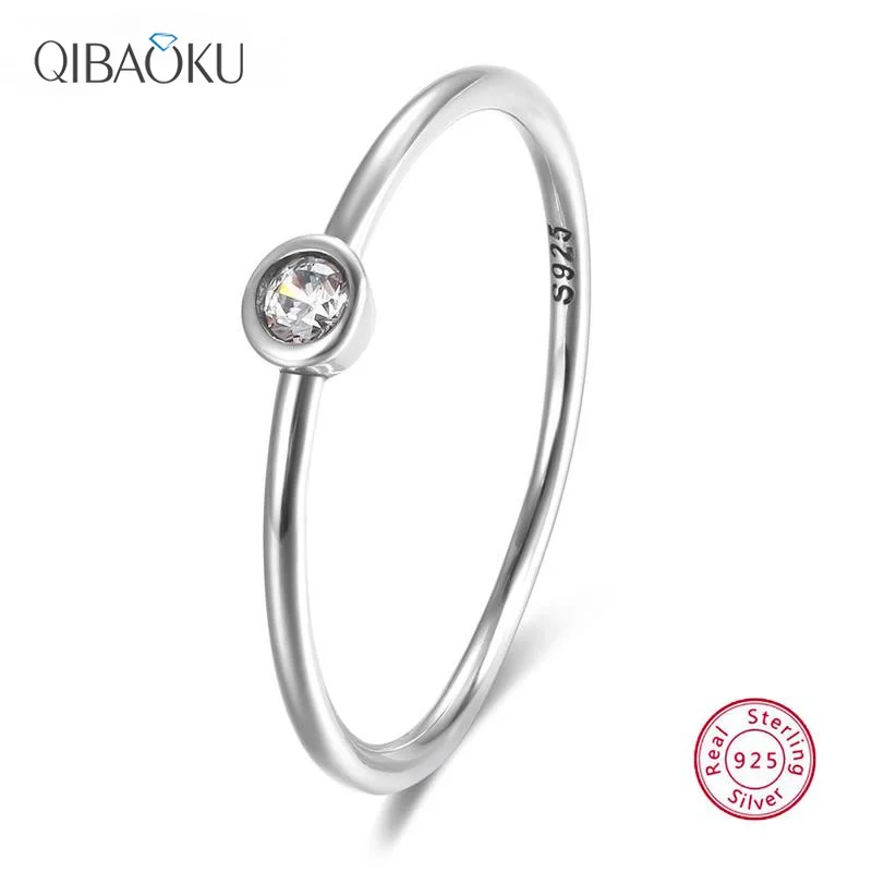 100% 925 Sterling Silver Simple Basic Clear Zirconia Finger Ring Minimalist Women Engagement Wedding Ring Jewerly
100% 925 Sterling Silver Simple Basic Clear Zirconia Finger Ring Minimalist Women Engagement Wedding Ring Jewerly