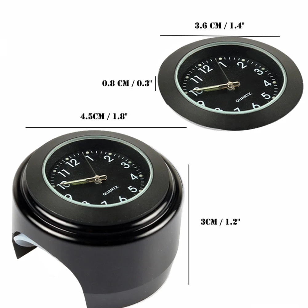Classic Motorcycle Clock Waterproof Durable Practical Multi-functional 22-25mm Dia Handlebar Watch Luminous Quartz Clock
Classic Motorcycle Clock Waterproof Durable Practical Multi-functional 22-25mm Dia Handlebar Watch Luminous Quartz Clock