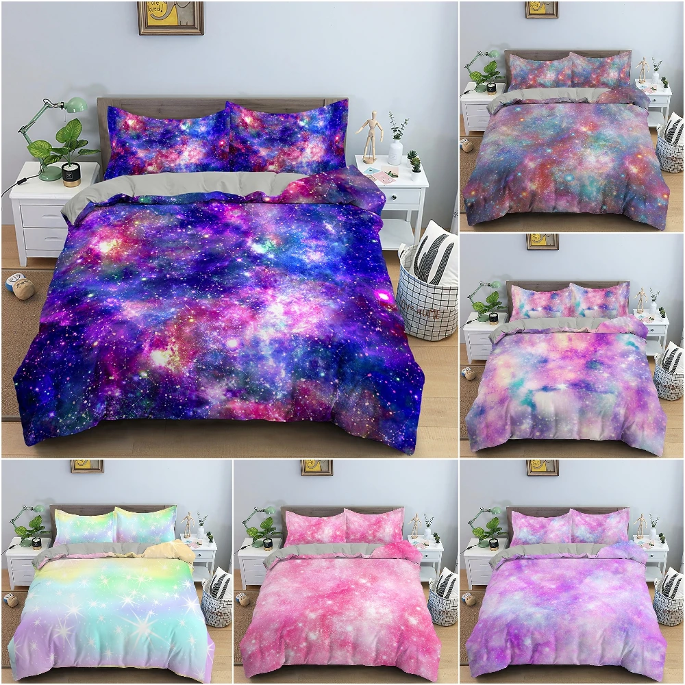3D Galaxy Bedding Set Starry Sky Duvet Cover Set Luxury Soft Quilt Cover Pillowcase Single Twin Double King Bedclothes 2/3Pcs
3D Galaxy Bedding Set Starry Sky Duvet Cover Set Luxury Soft Quilt Cover Pillowcase Single Twin Double King Bedclothes 2/3Pcs