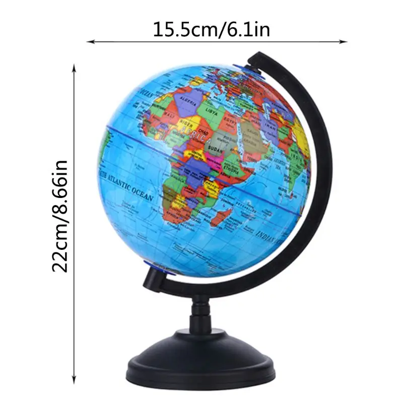 5.57in English Globe with Stand 360 Degree Rotation Geography Teaching Globe 77HD
5.57in English Globe with Stand 360 Degree Rotation Geography Teaching Globe 77HD