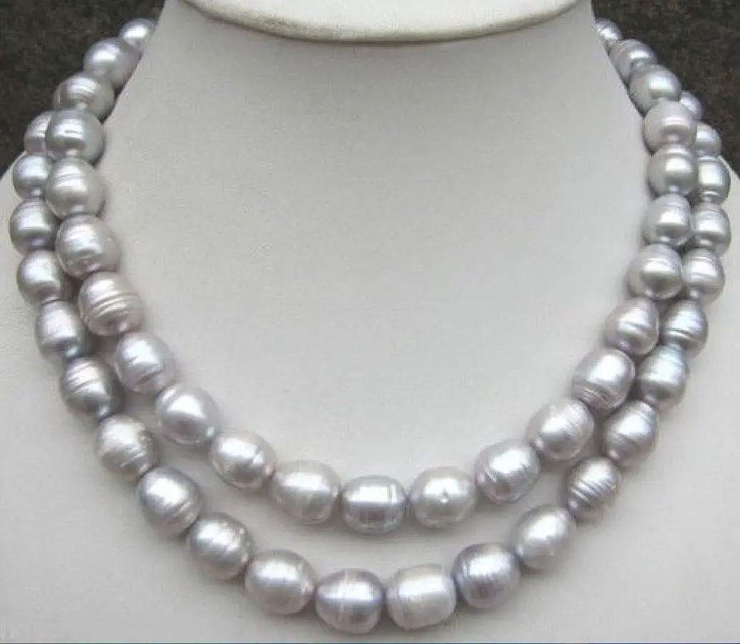 HABITOO 35" AAA 11-13mm Natural Tahitian Silver Gray Pearl Necklace 14K Jewelry Chains Necklace for Woman жемчужное ожерелье
HABITOO 35" AAA 11-13mm Natural Tahitian Silver Gray Pearl Necklace 14K Jewelry Chains Necklace for Woman жемчужное ожерелье