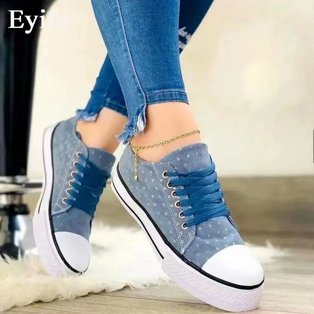 Larged-Size Flats 2021 Autumn New Round Toe Ladies Lace Up Casual Denim Canvas Shoes Home Outdoor Female Walking Sport Sneakers
Larged-Size Flats 2021 Autumn New Round Toe Ladies Lace Up Casual Denim Canvas Shoes Home Outdoor Female Walking Sport Sneakers