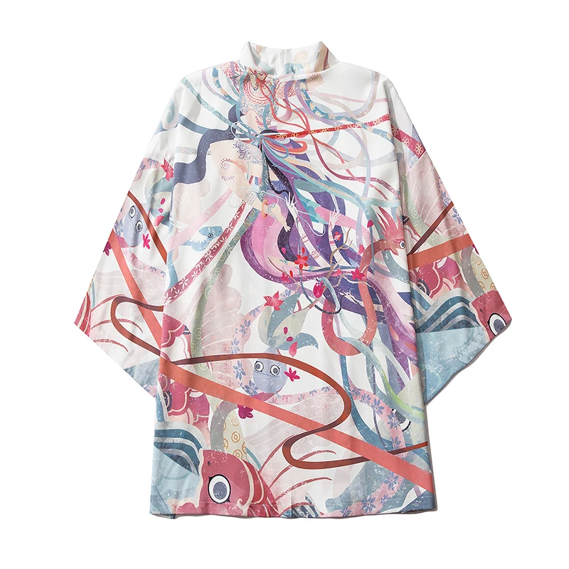Japanese Clothes Men Summer Streetwear Cardigan Robe Women Unisex Japanese Trend Kimonos
Japanese Clothes Men Summer Streetwear Cardigan Robe Women Unisex Japanese Trend Kimonos