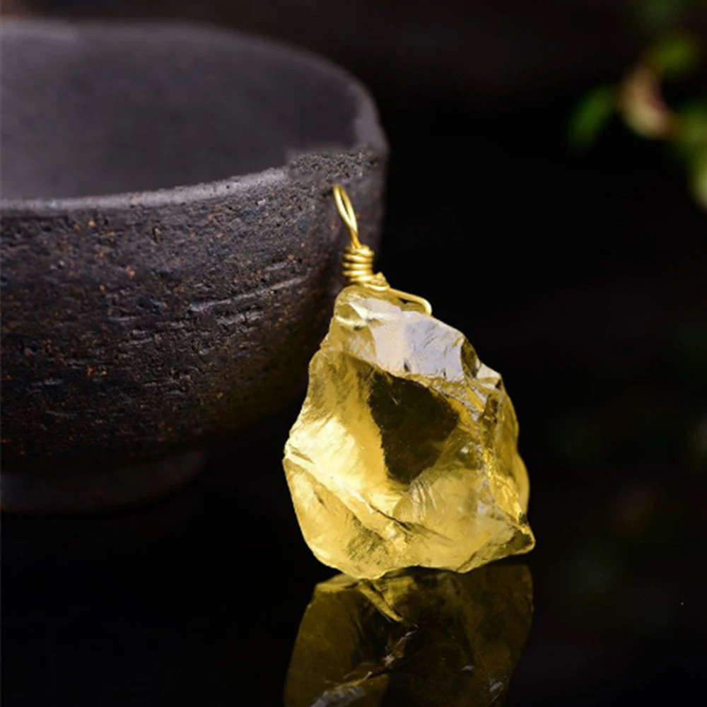Rough Raw Natural Citrine Quartz Crystal Pendant Necklace Charka Healing Stone Mineral Lucky Charms Jewelry
Rough Raw Natural Citrine Quartz Crystal Pendant Necklace Charka Healing Stone Mineral Lucky Charms Jewelry