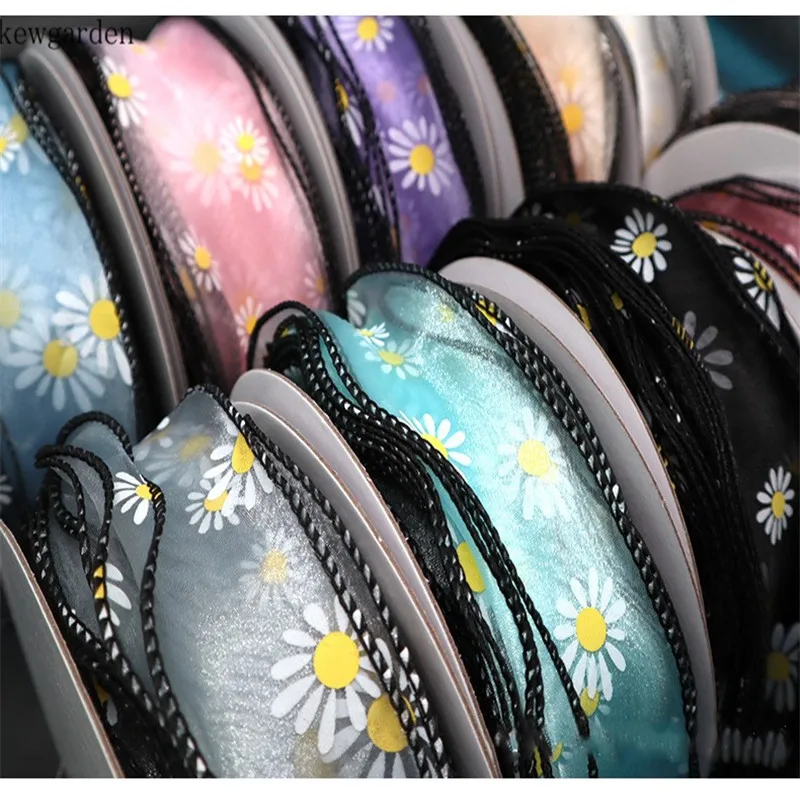 Kewgarden 55mm 2" Hemming Daisy Organza Ribbon Handmade Tape DIY Bow Hair Accessories Satin Ribbons Wholoesale 25 Yards
Kewgarden 55mm 2" Hemming Daisy Organza Ribbon Handmade Tape DIY Bow Hair Accessories Satin Ribbons Wholoesale 25 Yards