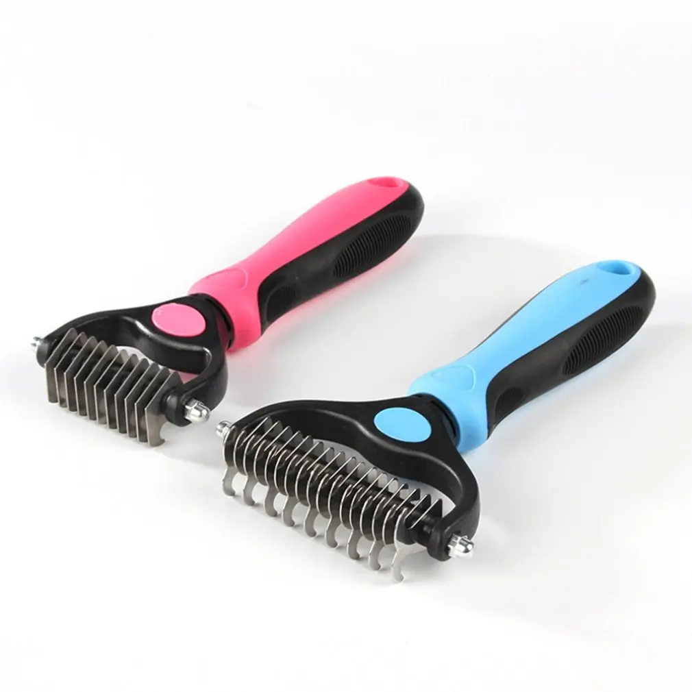 Hair Removal Comb for Dogs Cat Detangler Fur Trimming Dematting Deshedding Brush Grooming Tool For matted Long Hair Curly Pet
Hair Removal Comb for Dogs Cat Detangler Fur Trimming Dematting Deshedding Brush Grooming Tool For matted Long Hair Curly Pet