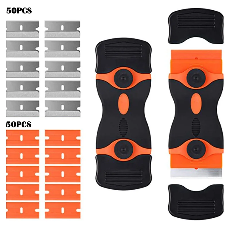102PCS Squeegee Handle Razor Hob Scraper Glass Car Window Scraper Ceramic Tint Vinyl Wrap Glue Remover Tool Blade Clean Razor
102PCS Squeegee Handle Razor Hob Scraper Glass Car Window Scraper Ceramic Tint Vinyl Wrap Glue Remover Tool Blade Clean Razor