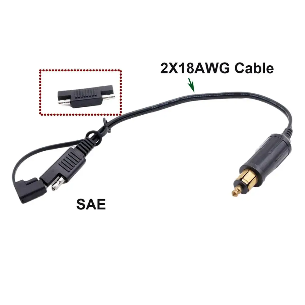 1pc DIN Hella Powerlet Plug to SAE Battery Adapter Connector Cable for BMW Motorcycle with SAE To SAE Adapter
1pc DIN Hella Powerlet Plug to SAE Battery Adapter Connector Cable for BMW Motorcycle with SAE To SAE Adapter