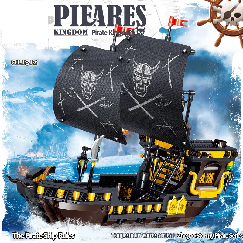 Mailackers Military Rules of the Pirate Kingdom Ship Building Blocks Military Creator Boat Model Bricks Toys For Children Gifts
Mailackers Military Rules of the Pirate Kingdom Ship Building Blocks Military Creator Boat Model Bricks Toys For Children Gifts