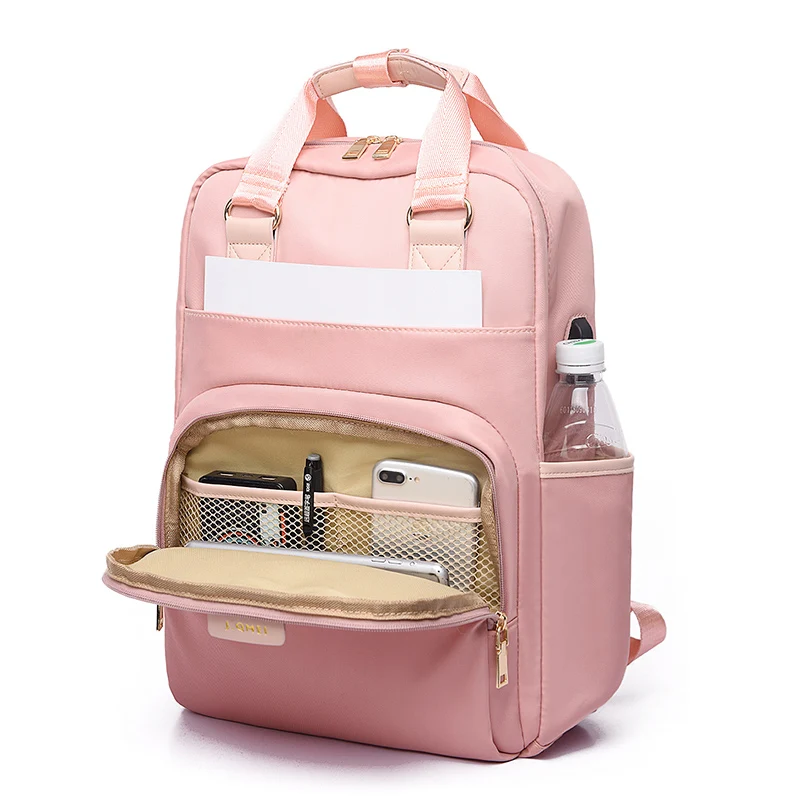 Stylish Waterproof Laptop Backpack 15.6 Women Fashion Backpack for girls Black Backpack Female large Bag 13 13.3 14 15 inch Pink 
Stylish Waterproof Laptop Backpack 15.6 Women Fashion Backpack for girls Black Backpack Female large Bag 13 13.3 14 15 inch Pink