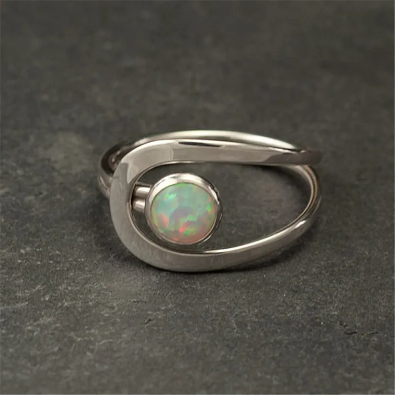 Elegant white opal wedding rings for women romantic engagement jewelry ring Fashion Jewelry F3X732
Elegant white opal wedding rings for women romantic engagement jewelry ring Fashion Jewelry F3X732