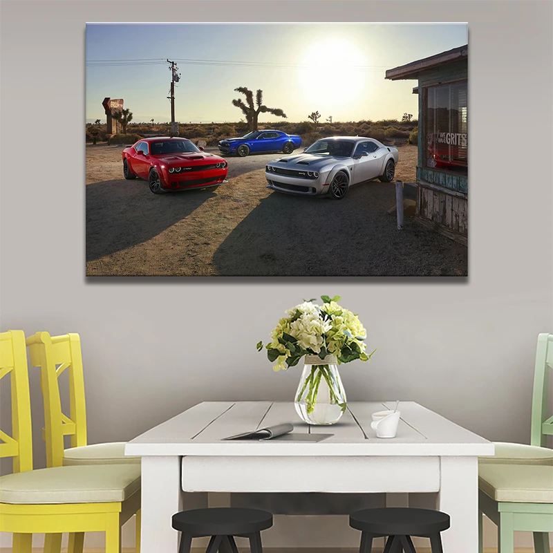 Dodge Challenger SRT Poster Wall Art Vehicle Picture Canvas Prints Paintings for Living Room Decor
Dodge Challenger SRT Poster Wall Art Vehicle Picture Canvas Prints Paintings for Living Room Decor