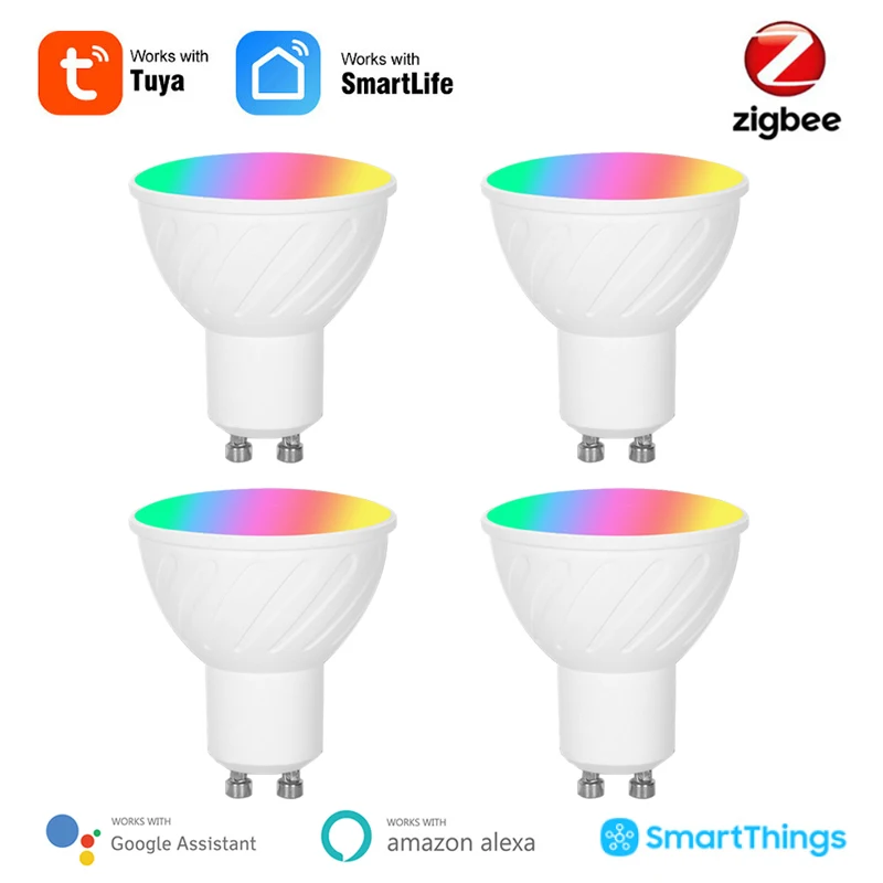 Умная Светодиодная лампа Zigbee GU10, 5 Вт, RGBCW, цветные светодиодные лампы, работает с приложением Tuya Smart Life, 1/2/4 шт.
Умная Светодиодная лампа Zigbee GU10, 5 Вт, RGBCW, цветные светодиодные лампы, работает с приложением Tuya Smart Life, 1/2/4 шт.