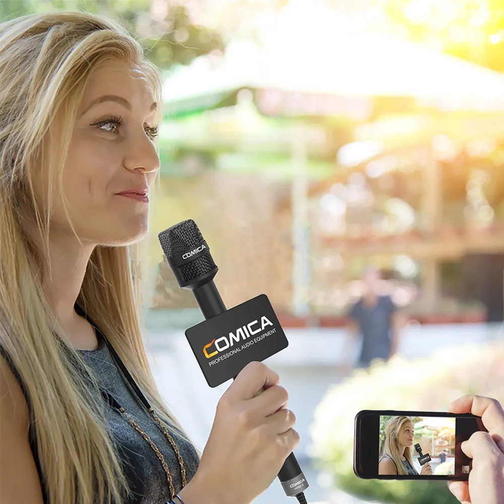 COMICA HRM-S Handheld Capacitor Microphone Professional Speaker Machine Mic for Smartphone Interview Reporter
COMICA HRM-S Handheld Capacitor Microphone Professional Speaker Machine Mic for Smartphone Interview Reporter
