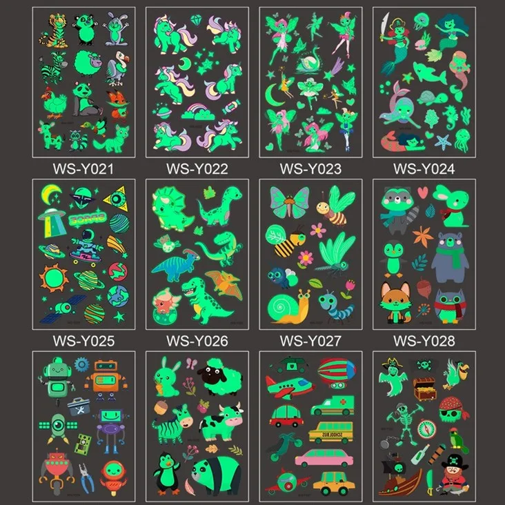 Светящиеся наклейки-татуировки, детская светящаяся наклейка на лицо, руки, ноги для детей, боди-арт, Русалка, динозавр, строительный подарок ... 
Светящиеся наклейки-татуировки, детская светящаяся наклейка на лицо, руки, ноги для детей, боди-арт, Русалка, динозавр, строительный подарок ...