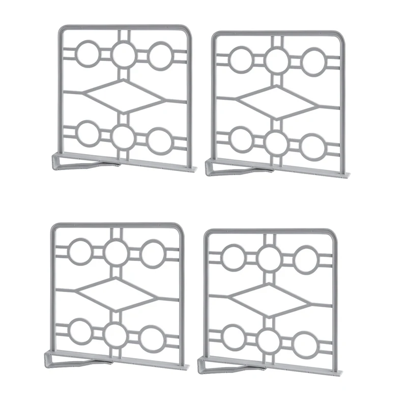 4 Pack Plastic Shelf Dividers,Wood Closets Organizer For Cupboard,Bookcase,Wardrobe Separators For Wood Shelf(Gray)
4 Pack Plastic Shelf Dividers,Wood Closets Organizer For Cupboard,Bookcase,Wardrobe Separators For Wood Shelf(Gray)