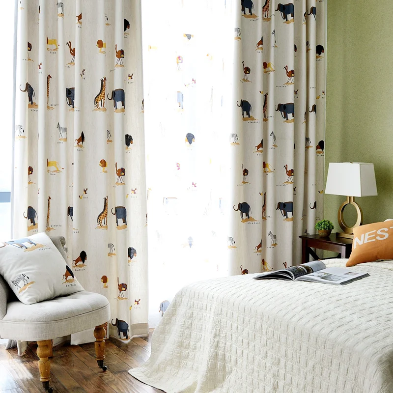 Children's Curtain Boys And Girls Bedroom Baby Cute Cartoon Curtain Cartoon Animal Pattern Shading Insulation
Children's Curtain Boys And Girls Bedroom Baby Cute Cartoon Curtain Cartoon Animal Pattern Shading Insulation