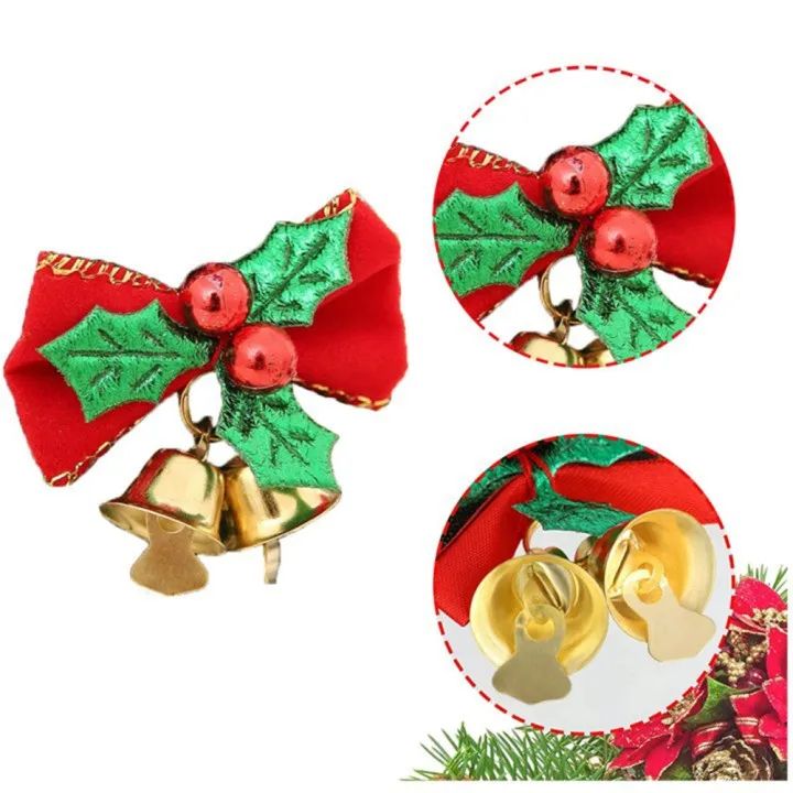 Accessories Bows With Bells 5.5*3.5cm Christmas DIY Decorations Fabric For Gift Ornament Party Tree Red Wreath
Accessories Bows With Bells 5.5*3.5cm Christmas DIY Decorations Fabric For Gift Ornament Party Tree Red Wreath