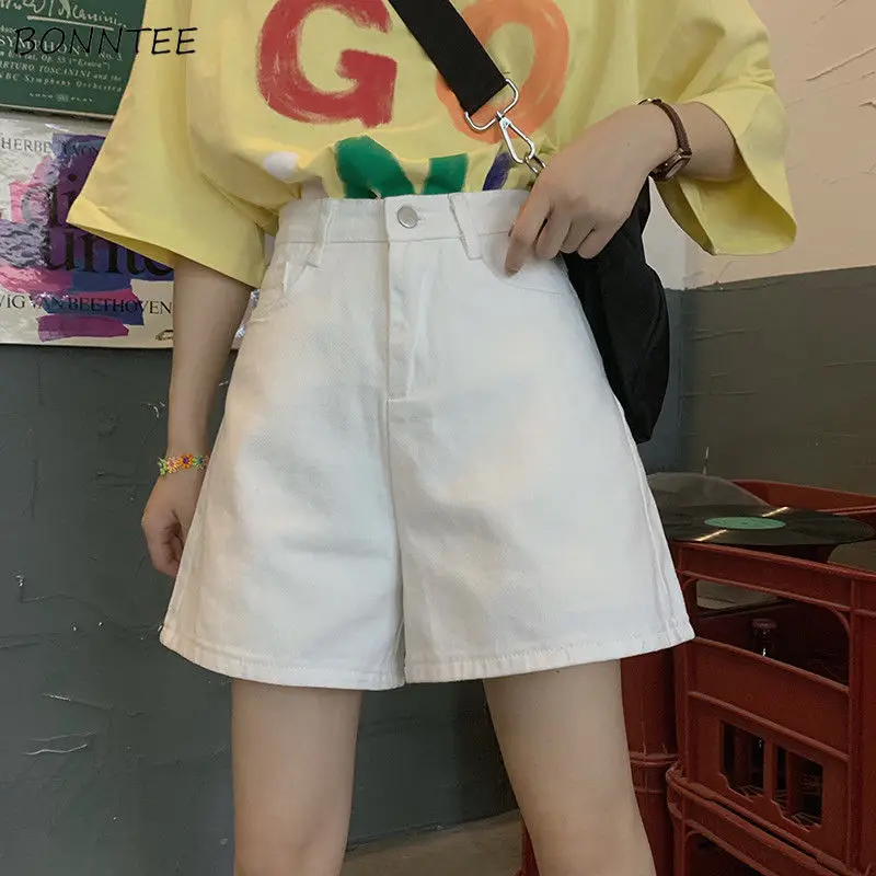Shorts Women A-line Solid Denim Korean Style Simple Loose Slim Fashion Basic Classic Design Teens Female Summer High Street Chic
Shorts Women A-line Solid Denim Korean Style Simple Loose Slim Fashion Basic Classic Design Teens Female Summer High Street Chic