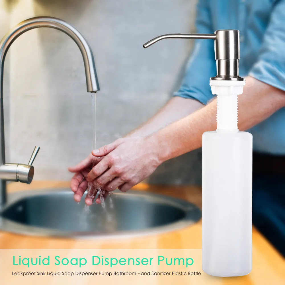 Sink Liquid Soap Container 300ml Sink Sanitizer Pump Bottle Stainless Steel Kitchen Soap Dispensers Household Supplies
Sink Liquid Soap Container 300ml Sink Sanitizer Pump Bottle Stainless Steel Kitchen Soap Dispensers Household Supplies