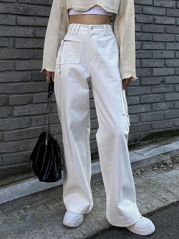 Sifreyr White Wide Leg Jeans For Women Straight Pants Casual Vintage High Waist Baggy Mom Jeans Fairycore Pockets Denim Trousers
Sifreyr White Wide Leg Jeans For Women Straight Pants Casual Vintage High Waist Baggy Mom Jeans Fairycore Pockets Denim Trousers