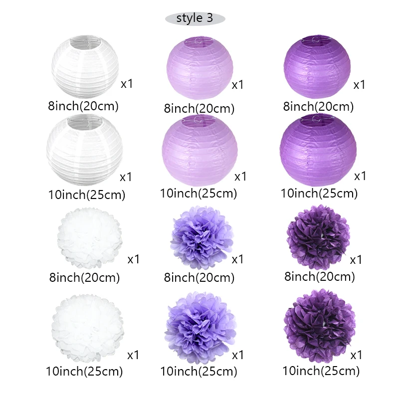 1set Pink Purple Multicolor lampion Round Paper Lantern Paper Flower Balls Pom Pom For Wedding Birthday Party Hanging Decoration
1set Pink Purple Multicolor lampion Round Paper Lantern Paper Flower Balls Pom Pom For Wedding Birthday Party Hanging Decoration