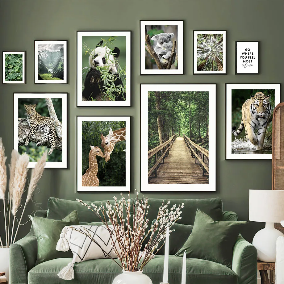 Forest Mountain Tiger Panda Giraffe Leopard Wall Art Canvas Nordic PostersPainting And Prints Wall Pictures For Kids Room Decor
Forest Mountain Tiger Panda Giraffe Leopard Wall Art Canvas Nordic PostersPainting And Prints Wall Pictures For Kids Room Decor
