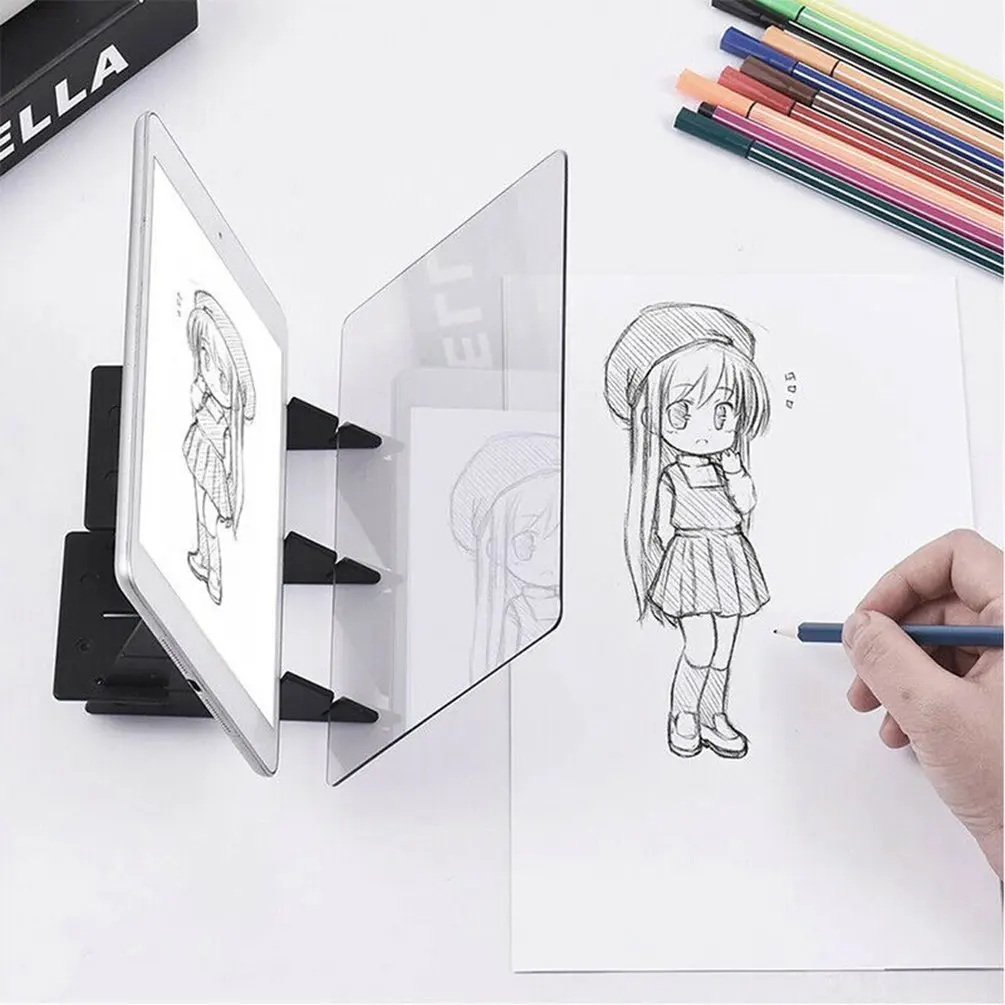 Optical Imaging Drawing Board Kids Projection Painting Copy Board Projector Sketch Specular Mirror Plate Tracing Copy Table
Optical Imaging Drawing Board Kids Projection Painting Copy Board Projector Sketch Specular Mirror Plate Tracing Copy Table