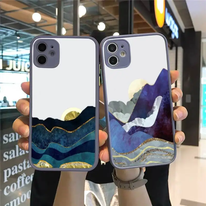 Mountain Marble Moon art Phone Case Matte Transparent for iPhone 7 8 11 12 s mini pro X XS XR MAX Plus cover funda shell
Mountain Marble Moon art Phone Case Matte Transparent for iPhone 7 8 11 12 s mini pro X XS XR MAX Plus cover funda shell