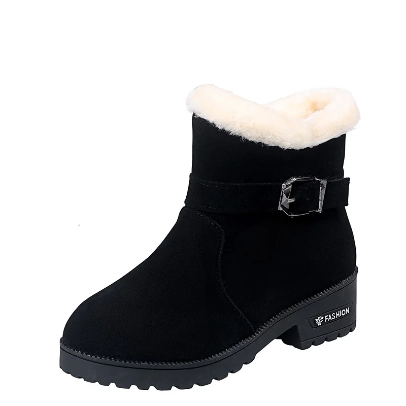 Ladies Winter Boots 2020 Winter New Snow Boots Short Cylinder Plus Size Velvet Warm Middle Heel Boots Women's Cotton Shoes
Ladies Winter Boots 2020 Winter New Snow Boots Short Cylinder Plus Size Velvet Warm Middle Heel Boots Women's Cotton Shoes