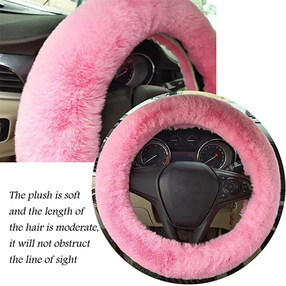 3pcs/Set Steering Wheel Covers Kits FurFluff1y Thick Faux Wool Material Winter Auto Car Steering Wheel Plush Cover Deractor Part
3pcs/Set Steering Wheel Covers Kits FurFluff1y Thick Faux Wool Material Winter Auto Car Steering Wheel Plush Cover Deractor Part