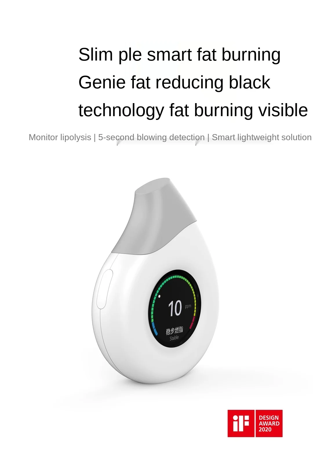 zq Xiaomi Intelligent Fat Burning Blowing Measuring the Fat Decomposition Efficiency Fat Burning Detector Free Shipping
zq Xiaomi Intelligent Fat Burning Blowing Measuring the Fat Decomposition Efficiency Fat Burning Detector Free Shipping