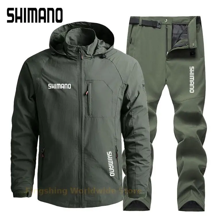 SHIMANOS Fishing Clothing Set Top Quality Summer Autumn Fishing Jacket And Waterproof Pants Outdoor Fishing Wear M-4XL
SHIMANOS Fishing Clothing Set Top Quality Summer Autumn Fishing Jacket And Waterproof Pants Outdoor Fishing Wear M-4XL