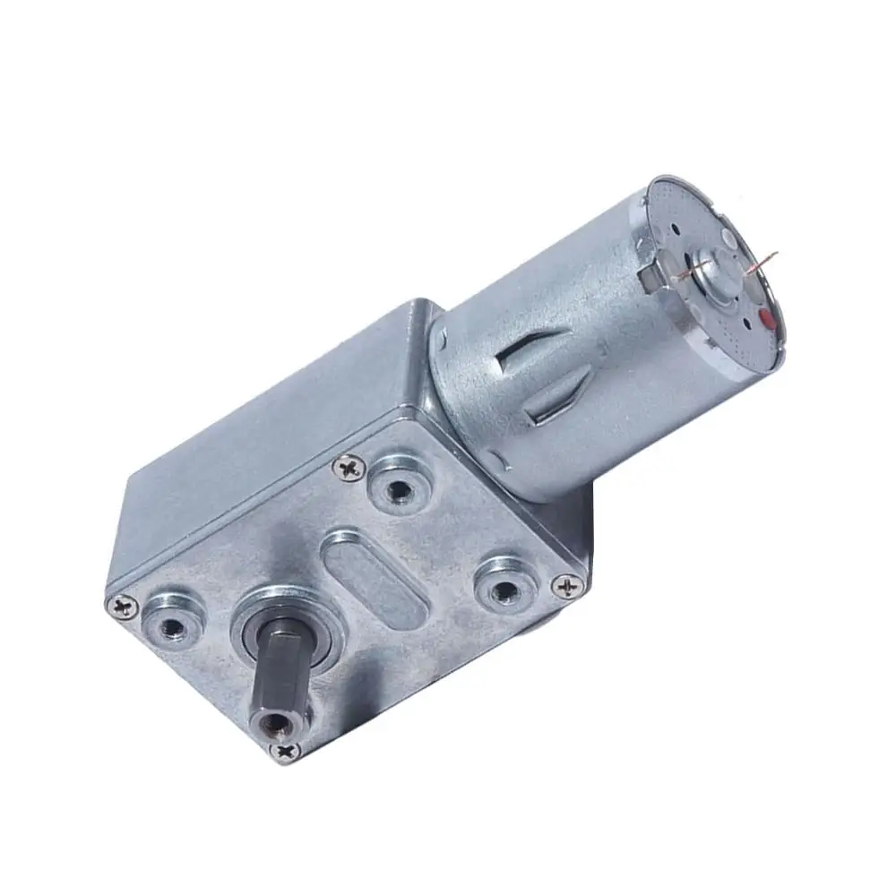 DC Worm Gear Motor 24V/12V/6V High Torque motor Self-locking Low Speed Strong Wheel Worm Reduction Gearbox Motor
DC Worm Gear Motor 24V/12V/6V High Torque motor Self-locking Low Speed Strong Wheel Worm Reduction Gearbox Motor